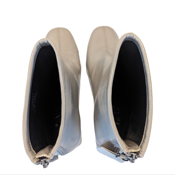 NWT Zara Wide Heeled Ankle Boots with original dust bag - Picture 3 of 10